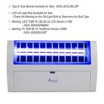 Awoco LED 13W 100V-240V Wall Mount Sticky Fly Trap Lamp for Capturing Flies, Mosquitoes, Moths and Flying Insects (Fly Trap + 6 Glue Boards)