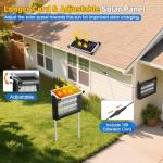 Bug Zapper Outdoor Solar Powered, Zwiran Mosquito Zapper Indoor with 4500V High Powered, Electric Fly Zapper with Extension Cord and Grounding Bracket, Rechargeable Waterproof Mosquito Killer