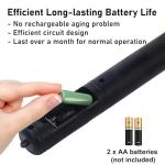 Electric Fly Swatter Handheld Bug Zapper - Indoor Outdoor 20in Zapping Racket for Pest Mosquito & Flies - Battery Powered Safe to Touch with 3-Layer Safety Mesh, Standard Size, Pack of 2