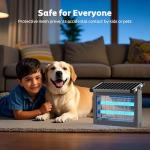 OnBeam Solar Bug Zapper Outdoor, Mosquito Zapper Waterproof Electric Fly Zapper Rechargeable Mosquito Killer Lamp with 10W Solar Panel, 4500V Cordless Fly Trap for Backyard, Patio, Garden, RV, Camping