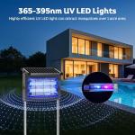 OnBeam Solar Bug Zapper Outdoor, Mosquito Zapper Waterproof Electric Fly Zapper Rechargeable Mosquito Killer Lamp with 10W Solar Panel, 4500V Cordless Fly Trap for Backyard, Patio, Garden, RV, Camping