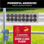 Catchmaster Window Fly Traps 12-Pack, Fruit Fly Traps for Indoors, Disposable Bulk Bug Catcher, Waterproof Insect Glue Trap, Adhesive Strips, Pet Safe Pest Control for Home, Kitchen, & Garage