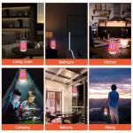 Solar Bug Zapper Outdoor Waterproof Mosquito Zapper for Patio Home Camping, 3 in 1 Cordless Rechargeable Mosquito Repellent