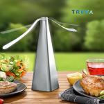 Treva Bug Fan Fly Repellent/Deterrent with Holographic Blades to Clear Bugs, Mosquitoes, and Flies, Battery Powered Fly Fan