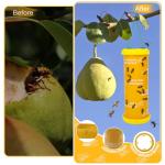 4 Pack Wasp Traps Outdoor Hanging Carpenter Bee Traps for Outside Yellow Jacket Trap Sticky Hornet Trap Bee Catcher Wasp Killer for Garden, Farm Yellow