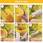 4 Pack Wasp Traps Outdoor Hanging Carpenter Bee Traps for Outside Yellow Jacket Trap Sticky Hornet Trap Bee Catcher Wasp Killer for Garden, Farm Yellow