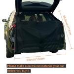 Car Camping Net Car Tailgate Net Car Tailgate Mosquito Net Rear Magnetic Mount Breathable Mesh Tent Camping Accessories for SUV UV MPV Camping