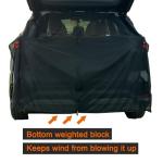 Car Camping Net Car Tailgate Net Car Tailgate Mosquito Net Rear Magnetic Mount Breathable Mesh Tent Camping Accessories for SUV UV MPV Camping