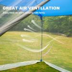 ALPHA CAMP 13 x 9 Ft Screen Tent Screen House Room Camping Tent Outdoor Mesh Net Wall Camping Canopy Sun Shade Tent Shelter Gazebos for Backyard Patios Outdoor Beach Camping Hiking Parties Activities