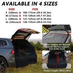 PSLER Windshield Sunshade Screen, Car Tailgate Mosquito Net Rear Magnetic Mount Car Sunshade Anti-Flying Net Cargo Nets Trunk Ventilation Mesh for Most Models MPV SUV for Camping (Size XL)