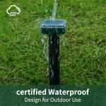 (8PK Green) Mole Repellent for lawns Gopher Repellent Ultrasonic Solar Powered Snake Repellent Deterrent Mole Repeller Vole Repellent Outdoor Lawns Garden Yard All Pests Sonic Spikes Stakes Chaser