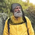 HESTYA 4 Pack Mosquito Head Net Face Mesh Protecting Net for Outdoor Hiking Camping Climbing Mosquito Fly Insects Preventing(Black, Gray)