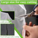 39x10Ft Mosquito Netting Garden Mesh Netting, Bug Insect Mosquito Fly Bird Net, Animals Barrier Protection Net, White 3x12 m