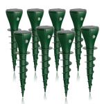 4 Pack Mole Repellent Solar Powered - Ultrasonic Gopher Deterrent Stake for Outdoor Lawns with Electic Vibration, Repels Snake Vole Groundhog Armadillo from Yard and Garden