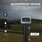 Mole Repellent for Lawns 8 Pack, Solar Powered Mole Repeller Ultrasonic Gopher Deterrent, Outdoor Waterproof Vole Vibration Stakes,Sonic Spike for Rodent Groundhog Snake Chipmunk