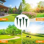 4 Pack Mole Repellent Solar Powered - Ultrasonic Gopher Deterrent Stake for Outdoor Lawns with Electic Vibration, Repels Snake Vole Groundhog Armadillo from Yard and Garden