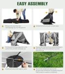 Raynesys 6 Sided Pop Up Gazebo Tent, Camping Screen Tent for 6-8 Person Foldable, Pop-Up Canopy Shelter with Mesh Windows, UV Resistant, Quick Set, Outdoor Gazebo with 6 Removable Wind Cloths