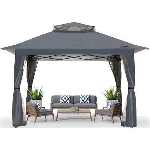 ABCCANOPY 13x13 pop up screened gazebo with netting