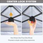 ABCCANOPY 13x13 Pop Up Gazebo, Outdoor Canopy Tent, Instant Screened Shelter with Mosquito Netting for Patio, Garden, Backyard, Party, Camping (Dark Gray)