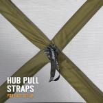 CLAM Pop Up Screen Tent, Outdoor Camping Gazebo Canopy, Pavilion, 12.5', Green - Heavy-Duty Portable Screened Shelter with Netting for Beach, Patio, and Backyard