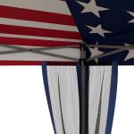 Outsunny 10' x 10' Pop Up Canopy Tent with Netting, Instant Gazebo, Screen House Room with Carry Bag, Height Adjustable, for Outdoor, Garden, Patio, Camping, Blue and Red