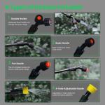 REALWORK 4-Gallon Backpack Sprayer with Padded Shoulder Strap for Pests & Weeds, Watering Garden, and Spraying Plants, in Translucent White