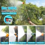 SideKing Battery Powered Backpack Sprayer 4 Gallon, 0-100 PSI Adjustable Pressure Sprayer Compatible with Makita 18V Battery, Electric Sprayer with Wand, 5 Nozzles, 2.6Ah Battery&Charger Included