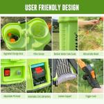 Battery Powered Backpack Sprayer 3.2 Gallon, VAXMAY 80 PSI Electric Graden Sprayer Works with Makita 18V Battery, Weed Lawn Sprayer with Telescopic Wand, 5 Nozzles, 2.0 Ah Battery & Charger Included