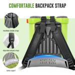 Battery Powered Backpack Sprayer 3.2 Gallon, VAXMAY 80 PSI Electric Graden Sprayer Works with Makita 18V Battery, Weed Lawn Sprayer with Telescopic Wand, 5 Nozzles, 2.0 Ah Battery & Charger Included