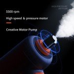 Cordless Electric Disinfection Fogger, Detachable Stainless Steel Nozzle, 3-Gear Adj 14.2oz Sanitizer Atomizer, Blue Light Nano Spray Gun for Place Cleaning/High-Touch Item Contactless Sanitization