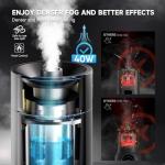 COLBOR CF5 Portable Fog Machine, 40W Mini Handheld Smoke Machine for Photography with Remote Control, Small Fogger Haze Maker for Indoor Outdoor Halloween Party Cosplay, Rechargeable Fog Machine