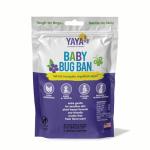 YAYA ORGANICS Baby Bug BAN Insect Repellent Wipes – All-Natural, DEET-Free, Non-Toxic, for Babies, Kids, Pregnant and Nursing Moms and Sensitive Skin (12 Count, Pack of 1)