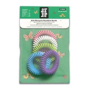 Hello Bello Kids Mosquito Repellent Bracelets, Made with Natural Citronella and Peppermint Oils, 5ct Bag
