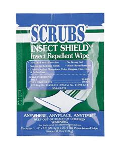 S.C.R.U.B.S. Insect Repellent, Wipes, PK100