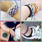 Mosquito Repellent Bracelets, 30 Pack PU Leather Braid Natural Bug Insect Repellent Wristbands for Kids Adult Outdoor Camping Fishing Traveling