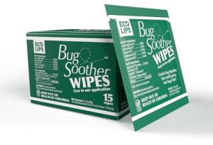 Bug Soother Wipes (15-ct) - Natural Mosquito Repellent & Deterrent - 100% DEET-Free Safe Single-Use Bug Wipes for Adults, Kids, & Pets - Made in USA