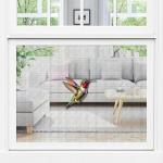 Magnetic Acrylic Signs & Decorations for Screen Doors & Windows | Anti-Collision Screen Magnets | 4” x 3” - MINI Hummingbird (Set of 2)