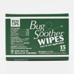 Bug Soother Wipes (15-ct) - Natural Mosquito Repellent & Deterrent - 100% DEET-Free Safe Single-Use Bug Wipes for Adults, Kids, & Pets - Made in USA