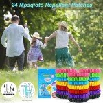 Mosquito Repellent Bracelets, 21 Pack Individually Wrapped Waterproof Insect Bug Repellent Wristbands for Kids Adults Outdoor Camping Fishing Traveling