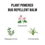 Quitch Geraniol Bug Balm, Bug Spray Alternative Travel Size Repellent, DEET Free Mosquito Shield for Kids, Natural Travel Size Mosquito Repellent Wipes Alternative Balm for Babies, Made in The USA