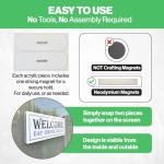 Magnetic Acrylic Signs & Decorations for Screen Doors & Windows | Anti-Collision Screen Magnets | 4” x 3” - MINI Hummingbird (Set of 2)