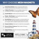 Magnetic Acrylic Signs & Decorations for Screen Doors & Windows | Anti-Collision Screen Magnets | 4” x 3” - MINI Hummingbird (Set of 2)