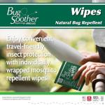 Bug Soother Wipes (15-ct) - Natural Mosquito Repellent & Deterrent - 100% DEET-Free Safe Single-Use Bug Wipes for Adults, Kids, & Pets - Made in USA
