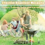 60 Pcs Natural Mosquito Repellent Outdoor Patio, Citronella Oil Mosquito Incense Sticks Plant-Based Bug Repellent for Patio Camping Fishing Backyard Travel Mosquito Control