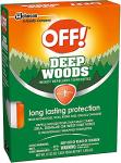 OFF! Deep Woods Insect Repellent Towelettes, Long Lasting Protection from Mosquitoes, Unscented, 12 Count (Pack of 3)