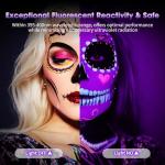 Gmalos 300W LED Black Light: 110V Plug-in UV Flood Light for Neon Glow Party, Halloween, Christmas Decor and Art Displays, IP65 Waterproof Blacklight for Outdoor or Indoor Use, 2 Pack