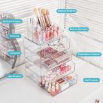 Vtopmart 3-Tier Clear Makeup Organizer with Drawer