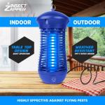 Livin’ Well Blue Bug Zapper Indoor Outdoor - 4000V High Powered Electric Mosquito Zapper Home Patio, 1,500 Sq Ft Range Fly Trap,18W UVA Bulb Mosquito Killer Lamp Insect Bug Light
