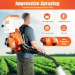3WF-3 Backpack Fogger 2.13kw Gas Powered Backpack Fogger Leaf Blower Sprayer Machine - 3.7Gal Spraye for Vegetable Sheds and Orchards Urban Greening