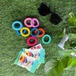 54 Pack Mosquito Repellent Bracelets, DEET-Free Insect & Bug Repellent Wrist Bands with 60 Pack Smile Mosquito Patches for Kids & Adults Outdoor Camping Fishing Traveling
